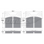 TOMEX Brakes Bremsbelagsatz, Scheibenbremse